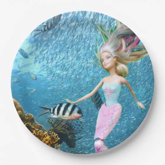 有名な人魚 ペーパープレート (正面)