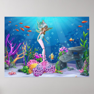 有名な人魚 ポスター