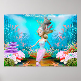 有名な人魚 ポスター