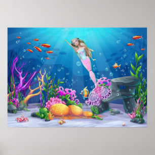 有名な人魚 ポスター