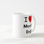 有名な会計引用文私が愛する月エンドジョーク コーヒーマグカップ (正面右)