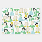 有名な作曲家の包装紙 ラッピングペーパーシート (正面2)