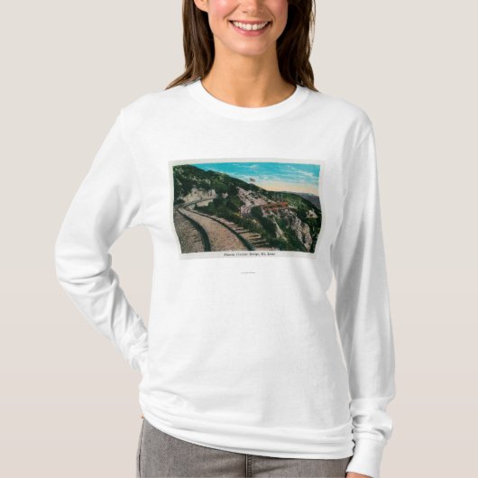 有名な円橋、Mt. LoweMt。 Lowe、カリフォルニア Tシャツ (正面)