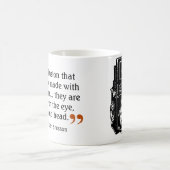 有名な写真家の引用文1ダブルレンズカメラ コーヒーマグカップ (中央)