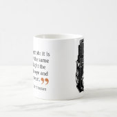 有名な写真家の引用文2ダブルレンズカメラ コーヒーマグカップ (中央)