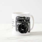 有名な写真家の引用文6ヴィンテージカメラ画像 コーヒーマグカップ (正面右)