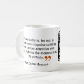 有名な写真家の引用文6ヴィンテージカメラ画像 コーヒーマグカップ (正面左)