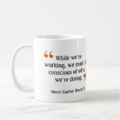 有名な写真家の引用文7ダブルレンズカメラ コーヒーマグカップ (左)