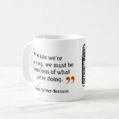 有名な写真家の引用文7ヴィンテージカメラ画像 コーヒーマグカップ (正面左)