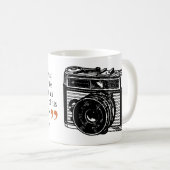 有名な写真家の引用文8ヴィンテージカメラ画像 コーヒーマグカップ (正面右)