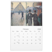 有名な印象派絵画の～が2019年に変わる カレンダー (2月 2026)