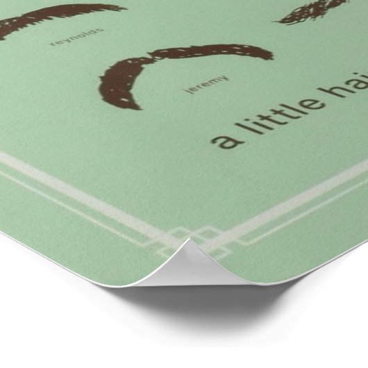 有名な口髭 ポスター (角)