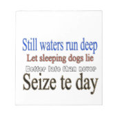 有名な名言・格言 ノートパッド (正面)