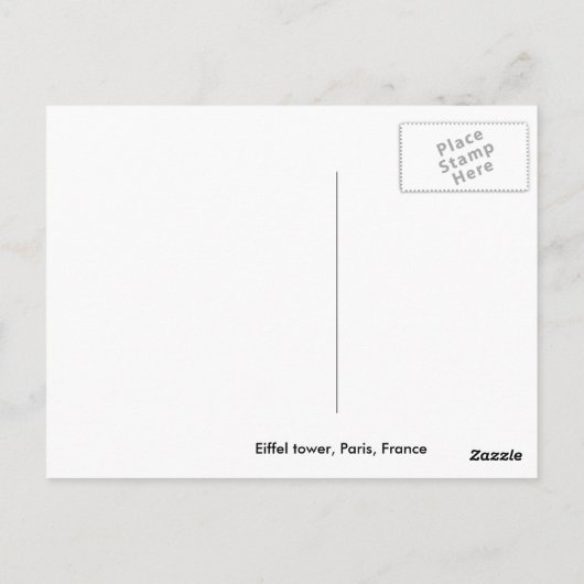 有名な塔 ポストカード (裏面)