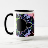 有名な完全なマンデルブローはフラクタルartoを設定 マグカップ (左)