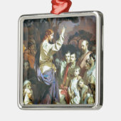 有名な山の絵を描説教 メタルオーナメント (左)