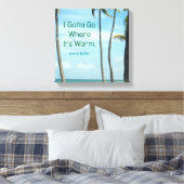 有名な引用文ジミーバフェットフォトアート キャンバスプリント (インサイチュ (寝室))