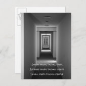 有名な引用文: アイディア、イベント、人々 インビテーションポストカード (正面/裏面)