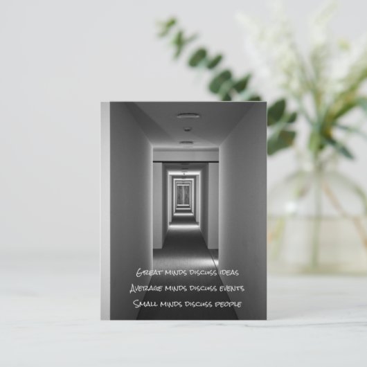 有名な引用文: アイディア、イベント、人々 インビテーションポストカード (スタンド正面)