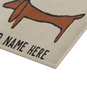 有名な抽象芸術ダックスフントのパーソナライズ カッティングボード (角)