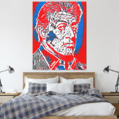 有名な抽象芸術ピープルプロジェクト3 キャンバスプリント (インサイチュ (寝室))