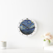 有名な星月夜&バンゴッホ/ヴィンテージアートラウンド ラウンド壁時計 (ホーム)