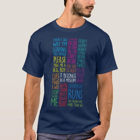 有名な映画のセリフ Tシャツ (正面)
