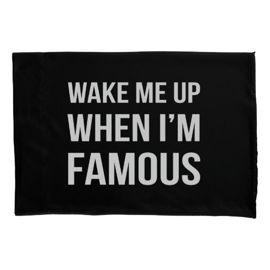 有名な時に起こして 枕カバー (正面)