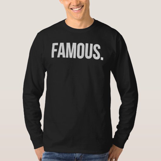 有名な有名人 Tシャツ (正面)