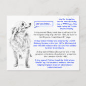 有名な犬のおもしろい事実 ポストカード (正面)