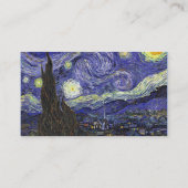 有名な素晴らしアートスターリーナイト 名刺 (裏面)