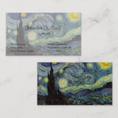 有名な素晴らしアートスターリーナイト 名刺 (正面/裏面)