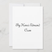 有名な絵を描アンリ・エドモンド・クロス 招待状 (裏面)