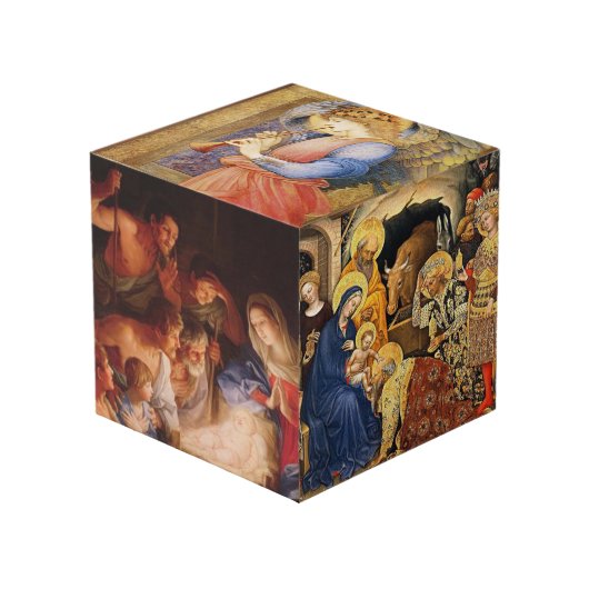 有名な絵画におけるイエスの出生 フォトキューブ (正面アングル)