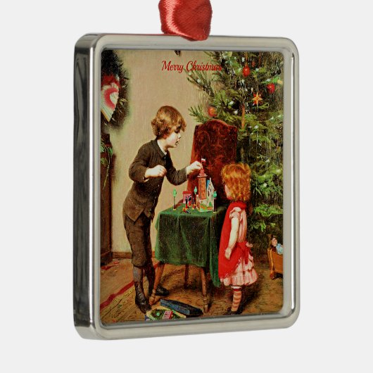 有名な絵画クリスマス メタルオーナメント (右)