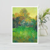 有名な緑の木のゴッホの絵 招待状 (スタンド正面)