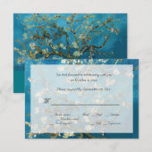 有名な美術の出欠確認付き結婚式招待状 招待状 (正面/裏面)