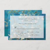 有名な美術の招待状をRSVPで 招待状 (正面/裏面)