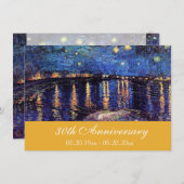 有名な美術館の年記念招待状 招待状 (正面/裏面)