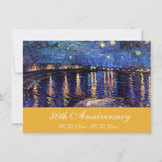 有名な美術館の年記念招待状 招待状 (正面)