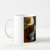 有名な芸術家の猫は帽子店のガスを抜きました コーヒーマグカップ (左)