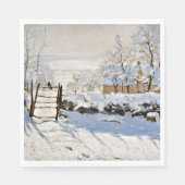 有名な芸術素晴らしのマグピ絵画ーは スタンダードランチョンナプキン (正面)