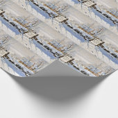 有名な芸術素晴らしのマグピ絵画ーは ラッピングペーパー (角)