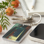 有名な芸術 |よだか |エドワードホッパーキーチェーン キーホルダー (正面右)