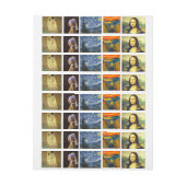 有名な芸術 ラップアラウンド宛名ラベル (シート)