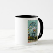 有名な観覧車疑問に思の眺め マグカップ (正面右)