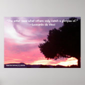 有名な言葉：木 – da Vinci – ポスター (正面)