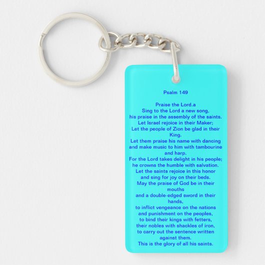 有名な賞賛のダンスの賛美歌が付いているキーホルダー キーホルダー (正面)