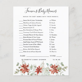 有名な赤ちゃんの名前 |赤ちゃんシャワーゲーム