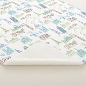 有名な陸標パターン シェルパブランケット (3/4)